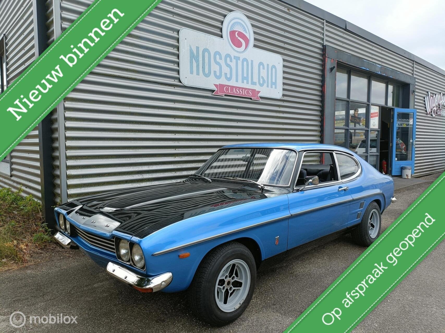 Stuurbekrachtiging! Mooie Ford Capri 2600 GXL RS-uitgevoerd, Zwart, Bedrijf, Handgeschakeld, Ford