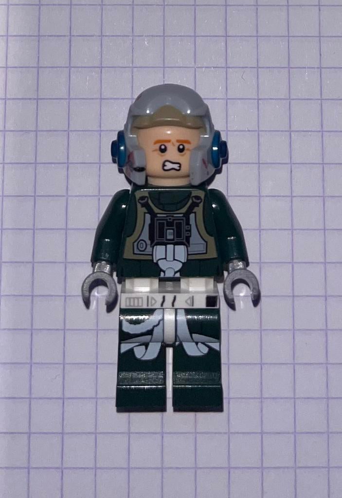 Lego Star Wars A-Wing Piloot (Fronsen / Scared) (sw0437), Star Wars, Verzenden, Lego, Nieuw