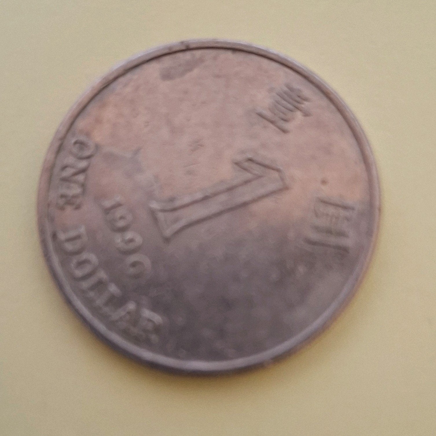 Zeldzame 1996 Hong Kong One Dollar munt, Ophalen of Verzenden, Oost-Azië, Losse munt