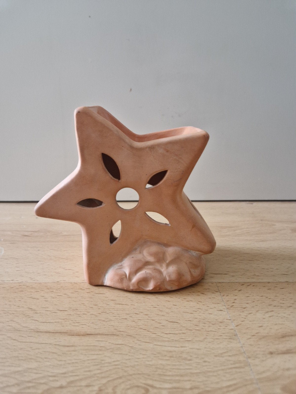 Vintage retro zeester ster wax geurbrander waxinelichtje, Ophalen of Verzenden