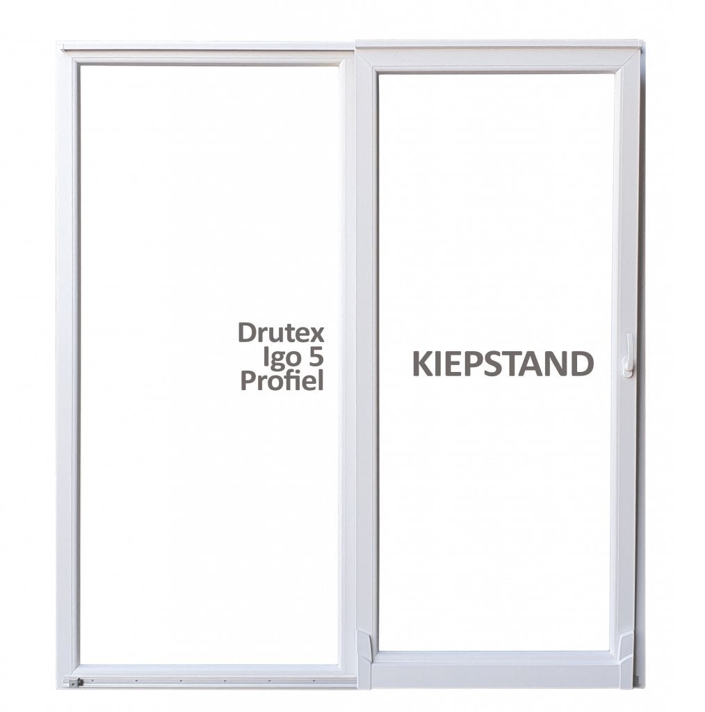 Kiepschuifpui antraciet b250 x h215 RAL7016, Doe-het-zelf en Verbouw, Deuren en Horren, Niet ingevuld, Kunststof, 120 cm of meer