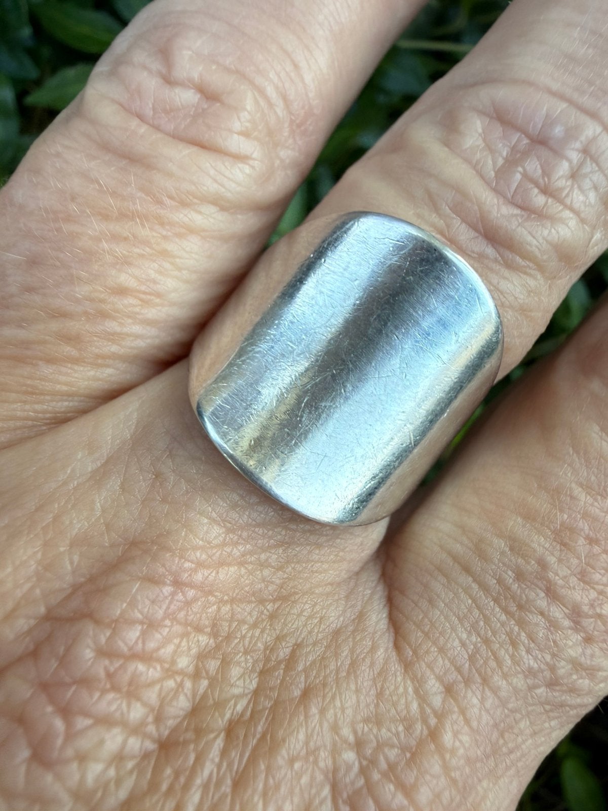 Foto 6 van H018/ Vintage Zilveren Statement ring Scandinavië 19 1/4