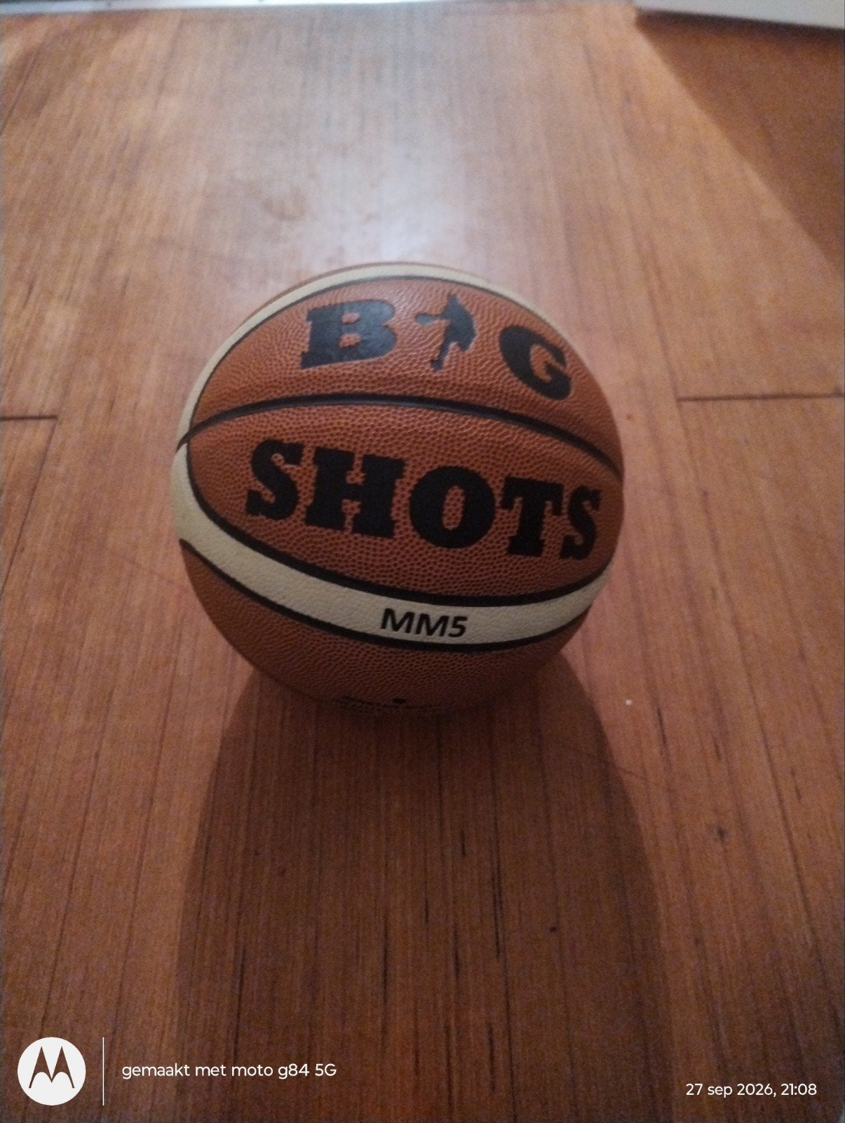 Basketbal maat 5 - Big Shots leer, Ophalen of Verzenden, Gebruikt, Bal