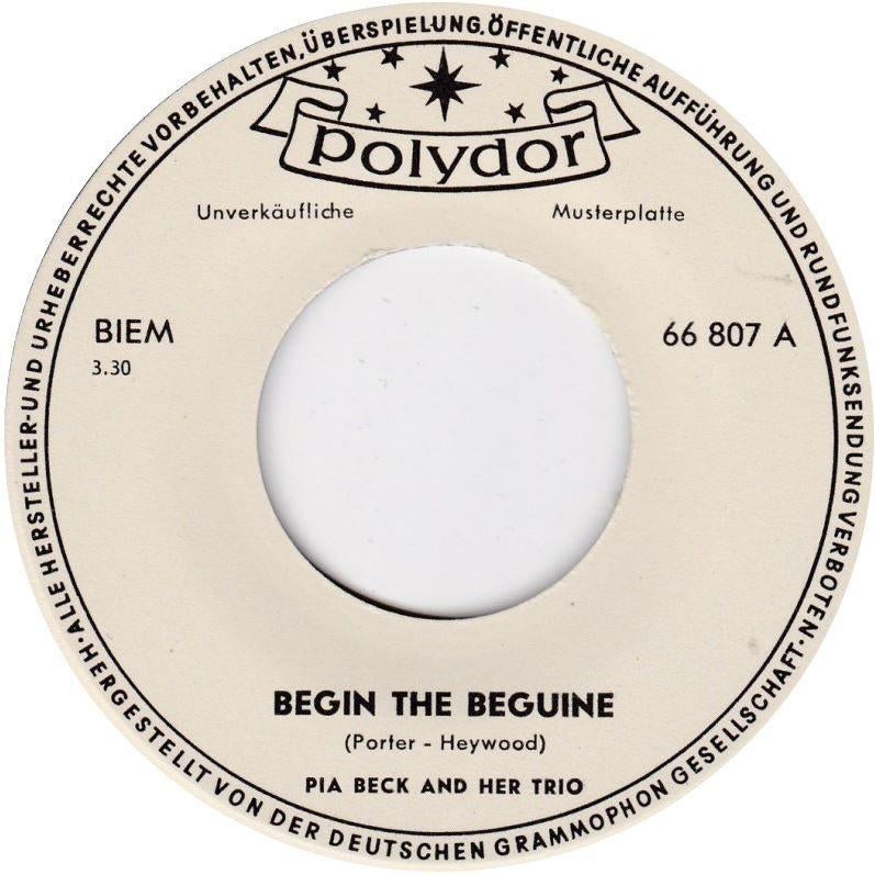Pia Beck - Begin the beguine / Lullaby of birdland, Gebruikt, 7 inch, Single, Ophalen of Verzenden