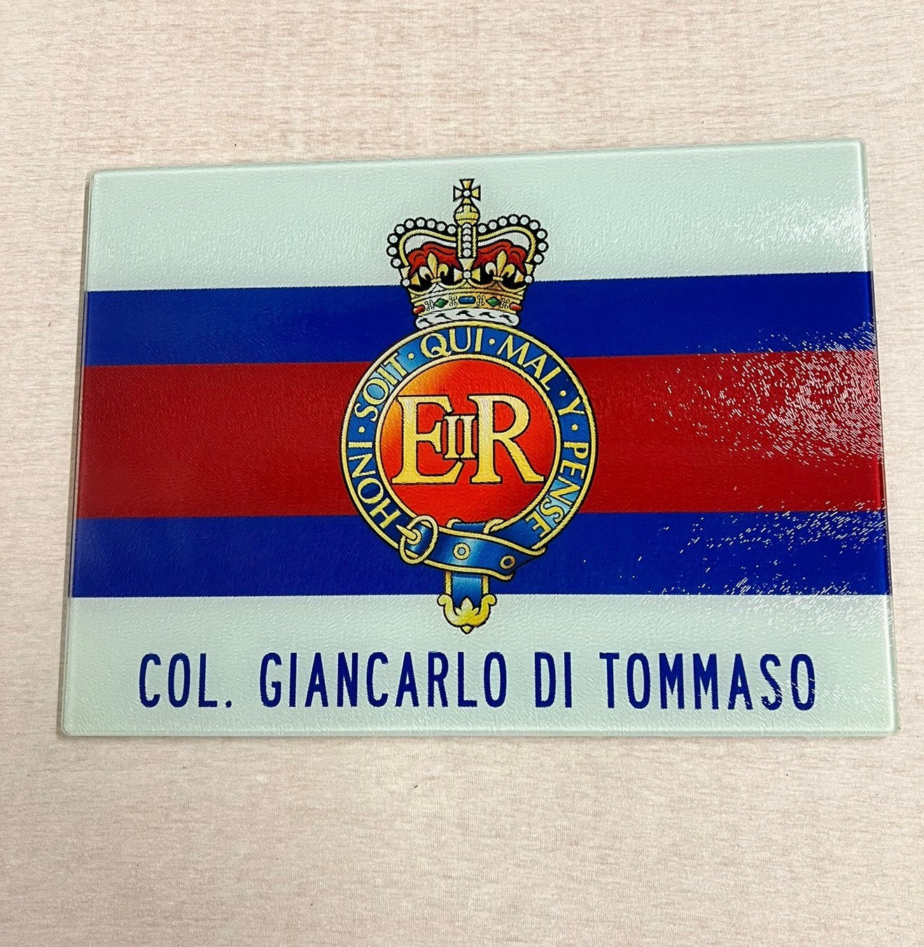 Honi soit qui mal y pense Brits Leger British Army snijplank, Verzamelen, Militaria | Algemeen, Overige typen, Ophalen of Verzenden