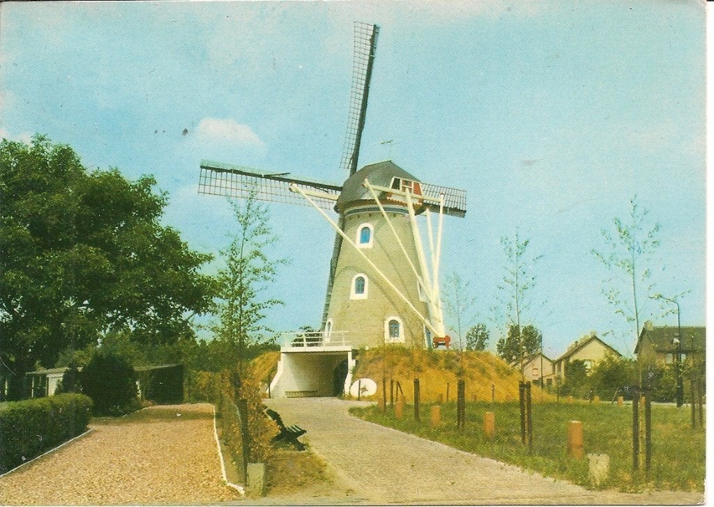 Ansichtkaart Lieshout Molen Molenstraat Gelopen, Ophalen of Verzenden, 1980 tot heden, Gelopen, Noord-Brabant