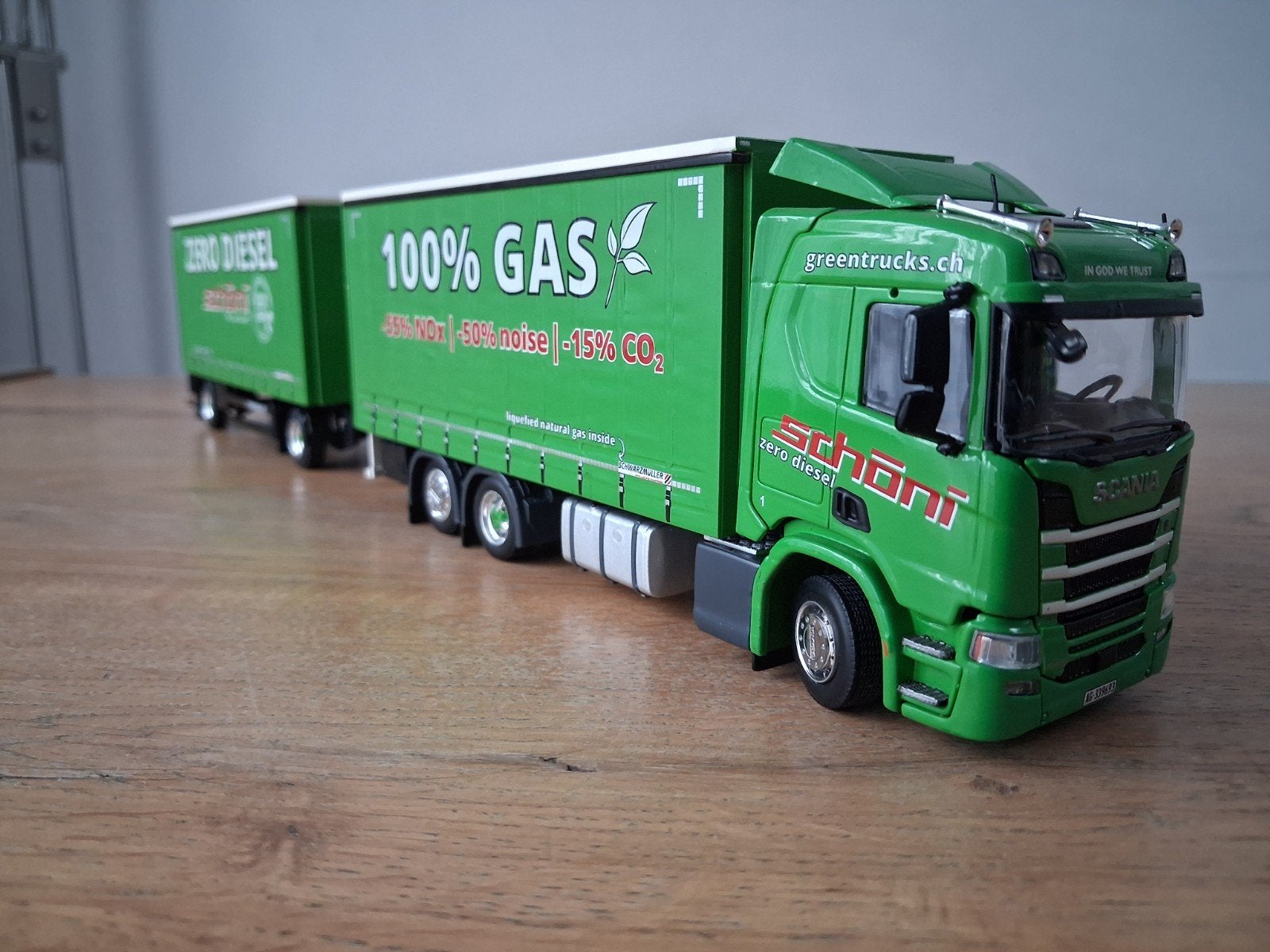 Tekno Scania NG combi Schőni, Ophalen of Verzenden, Gebruikt, Bus of Vrachtwagen, Tekno