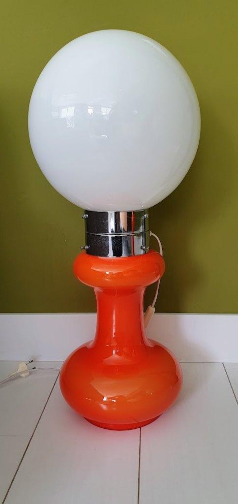 Vintage Massive vloerlamp, Ophalen, Gebruikt, Glas, Minder dan 100 cm
