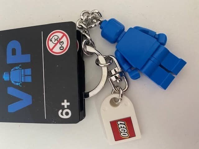 Nieuwe LEGO Sleutelhanger - Blauw Figuurtje, Lego, Lego, Overige typen, Nieuw