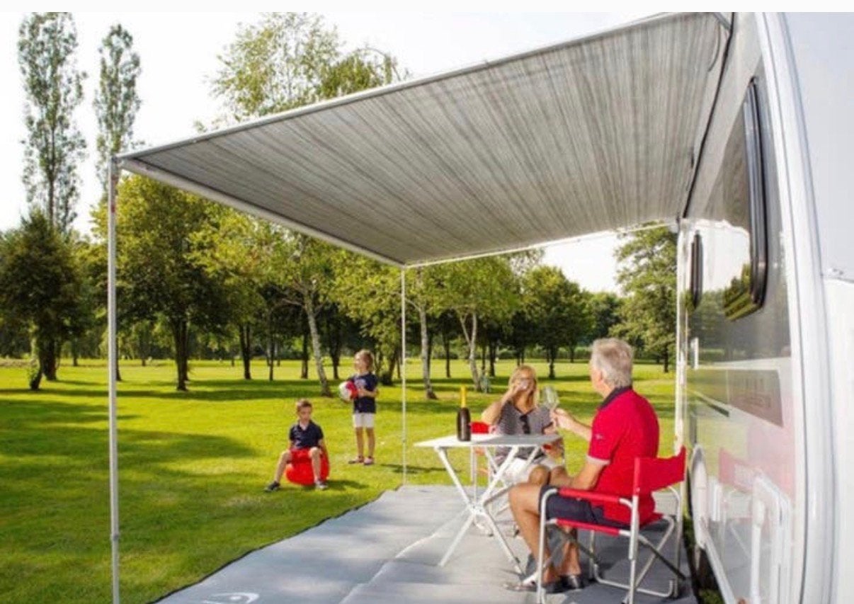 Zakluifel Fiamma Caravanstore XL310 Royal Grey incl. wanden, Ophalen, Zo goed als nieuw