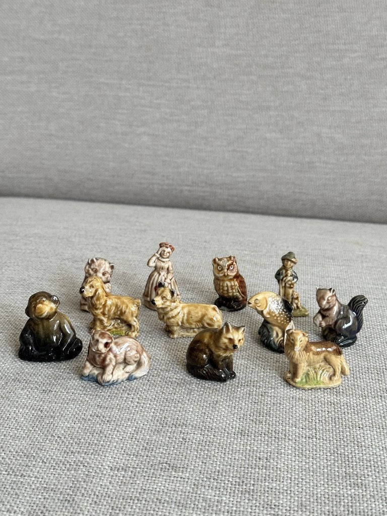 11 Vintage Wade England Whimsies beeldjes beschadigingen, Verzenden, Gebruikt, Dier