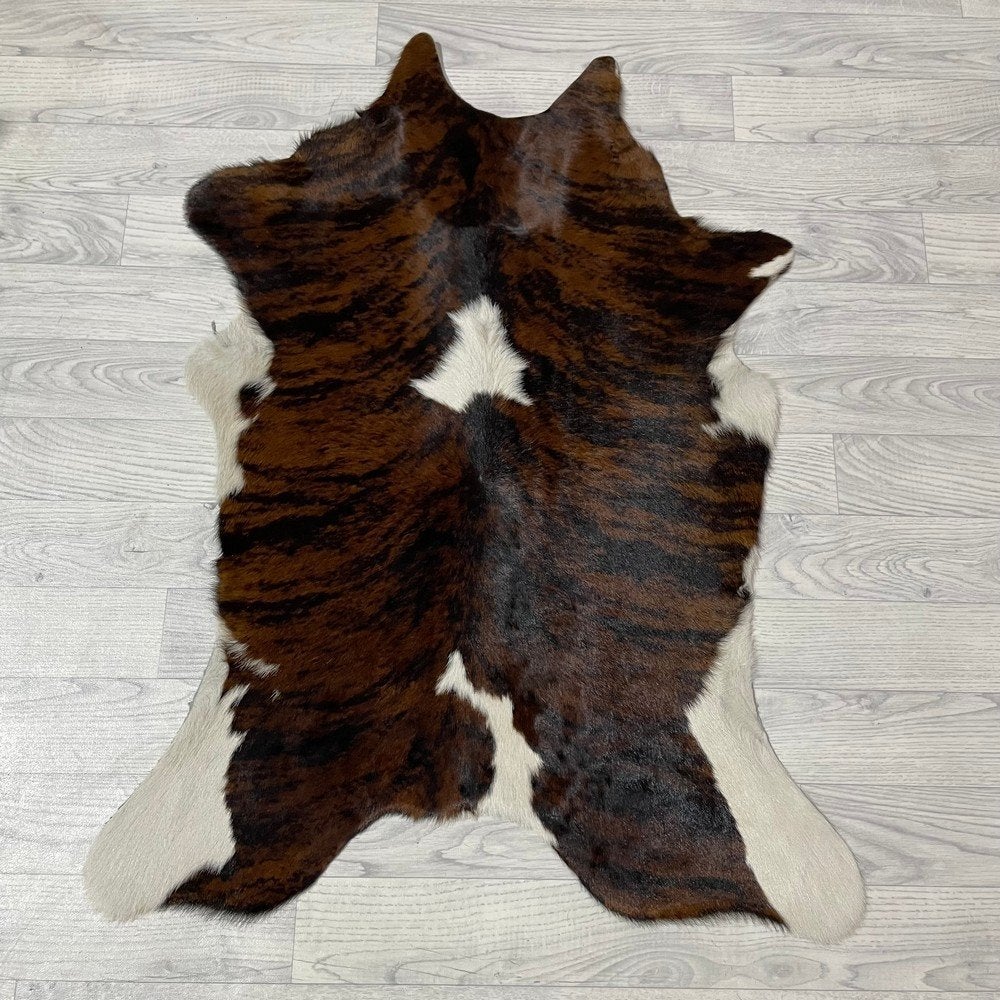 Kalfshuid tricolor bruin zwart wit 105x80cm | Lederstore, Huis en Inrichting, Landelijk, modern, Scandinavisch, industrieel, 100 tot 150 cm