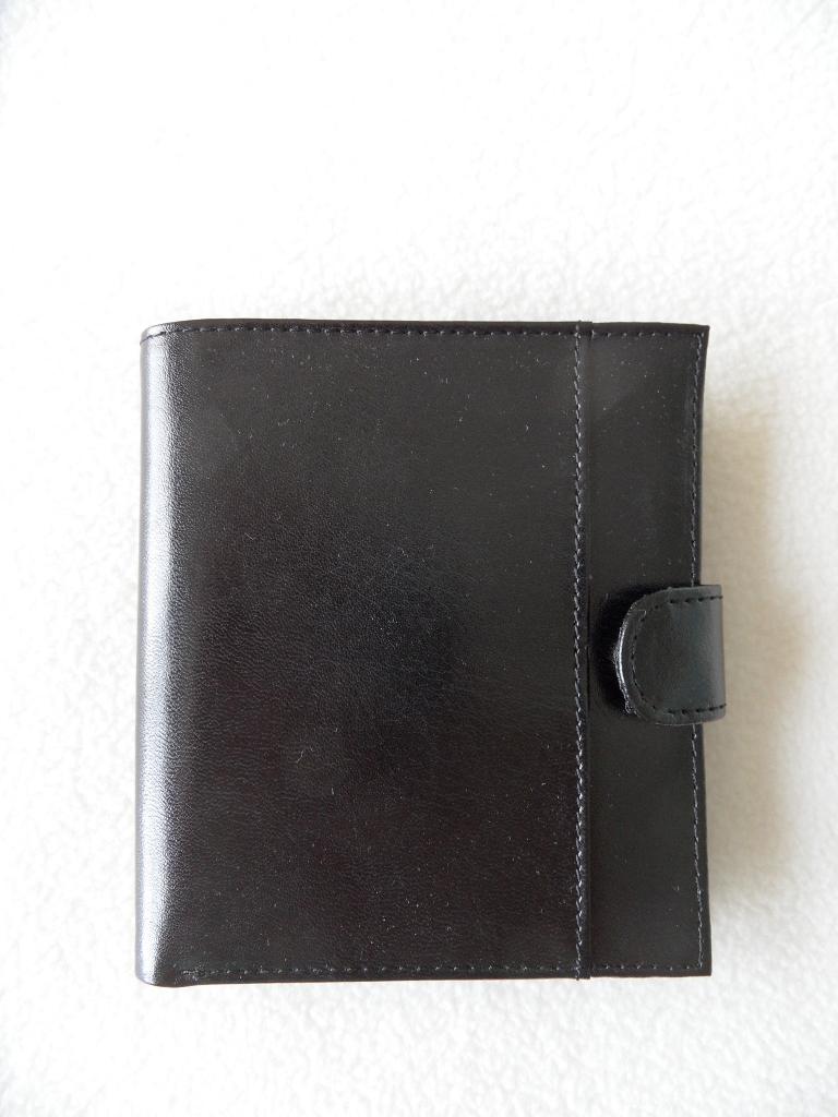 heren portemonnee - zwart leer - 2 modellen - NIEUW, Ophalen of Verzenden, Nieuw, Zwart, Leer