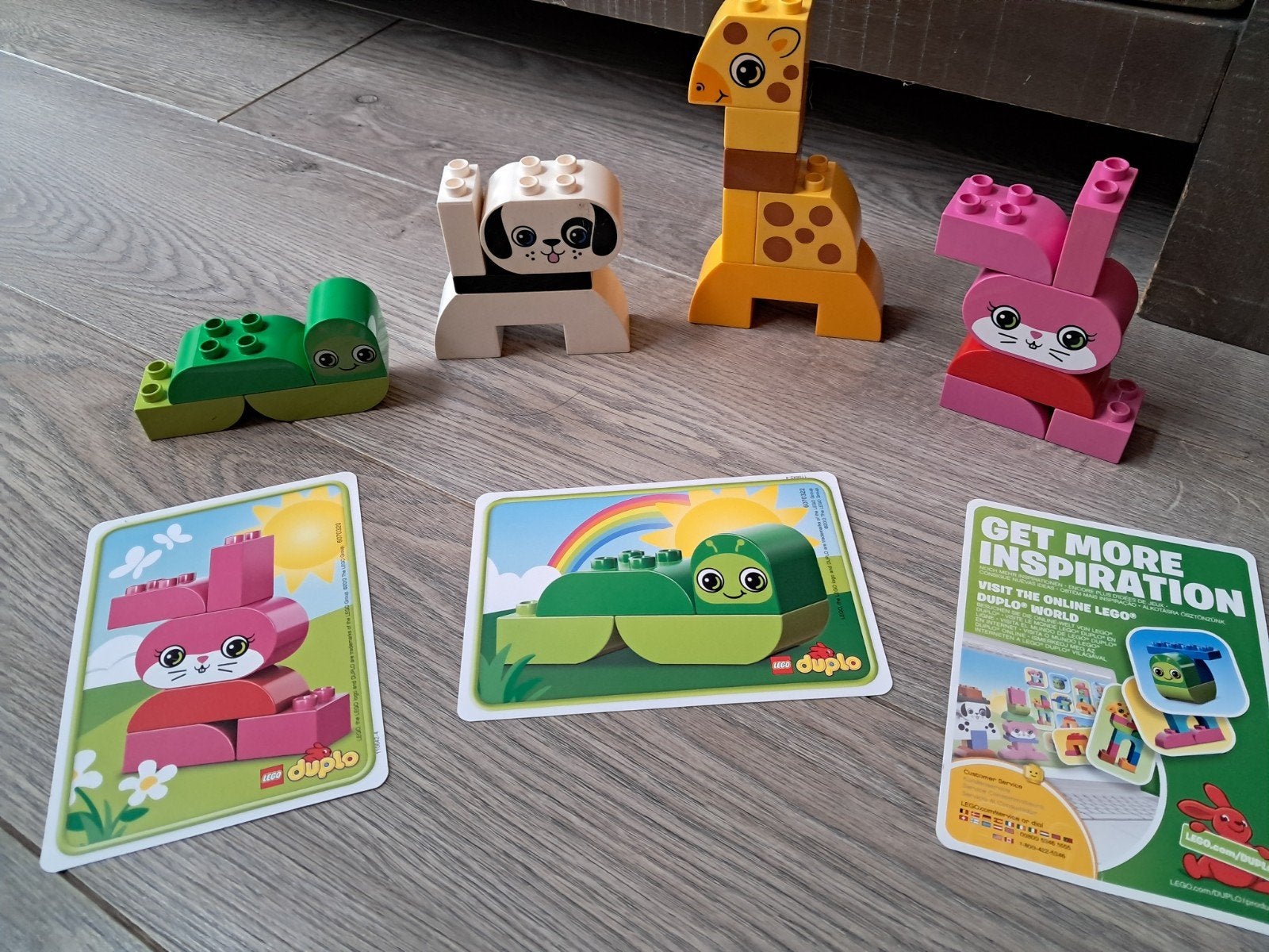 Lego Duplo Dieren met bouwkaarten - 10573, Kinderen en Baby's, Gebruikt, Overige thema's, Lego, Ophalen of Verzenden