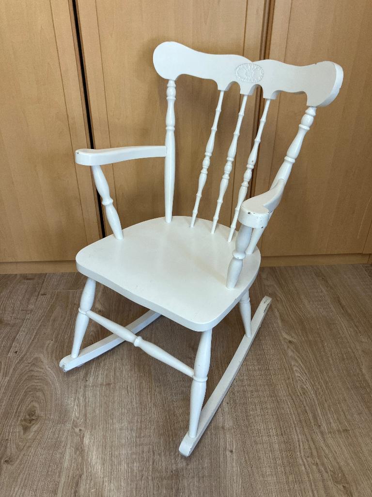 Brocante houten schommelstoel tbv kind, Ophalen, Gebruikt, Overige typen