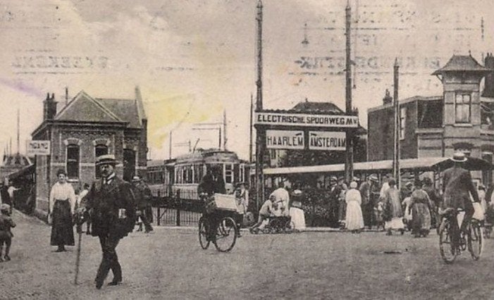 Zandvoort aankomst elektrische tram 1926 Alph Sprengers, Verzenden, 1920 tot 1940, Gelopen, Noord-Holland