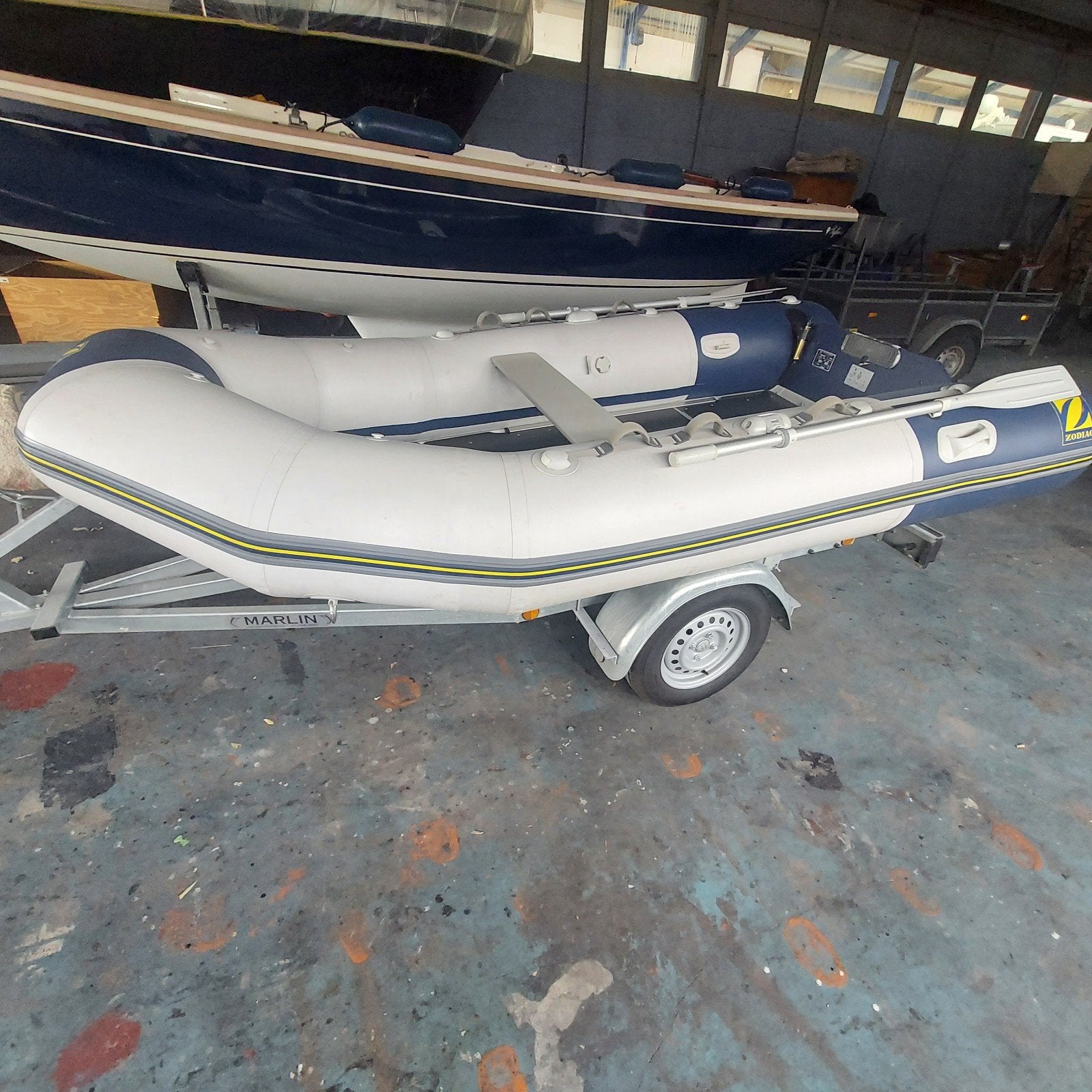 Zodiac rubberboot 3.40, Ophalen, Zo goed als nieuw, Hout, Zodiac