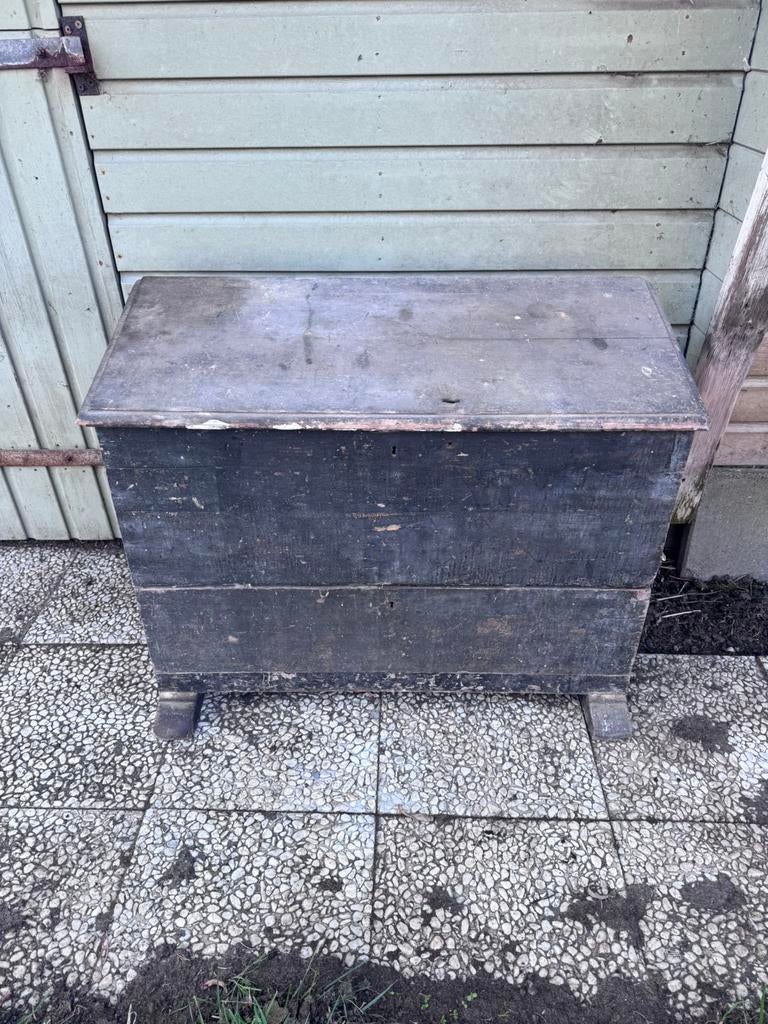 Oude antieke gereedschapskist, Ophalen, Gebruikt, Minder dan 50 cm