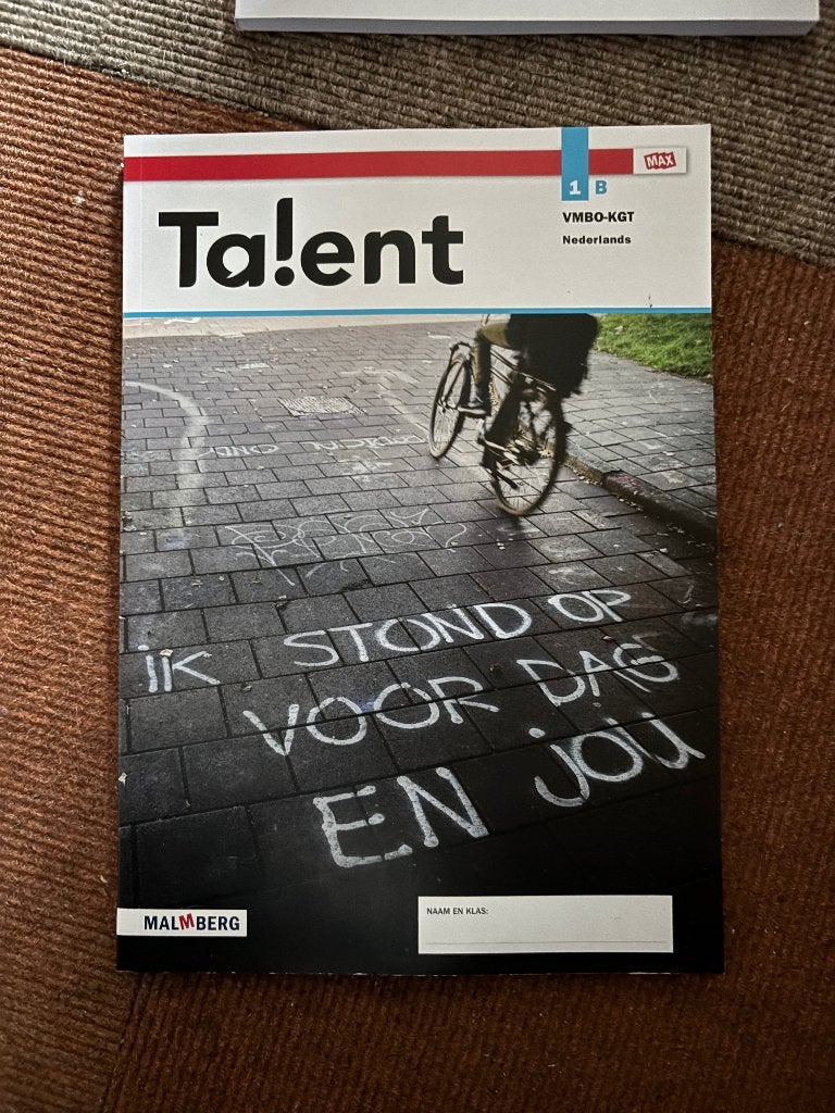 Leerboek Talent VMBO-KGT 1B, Boeken, Overige vakken, Malmberg, Nieuw, Ophalen
