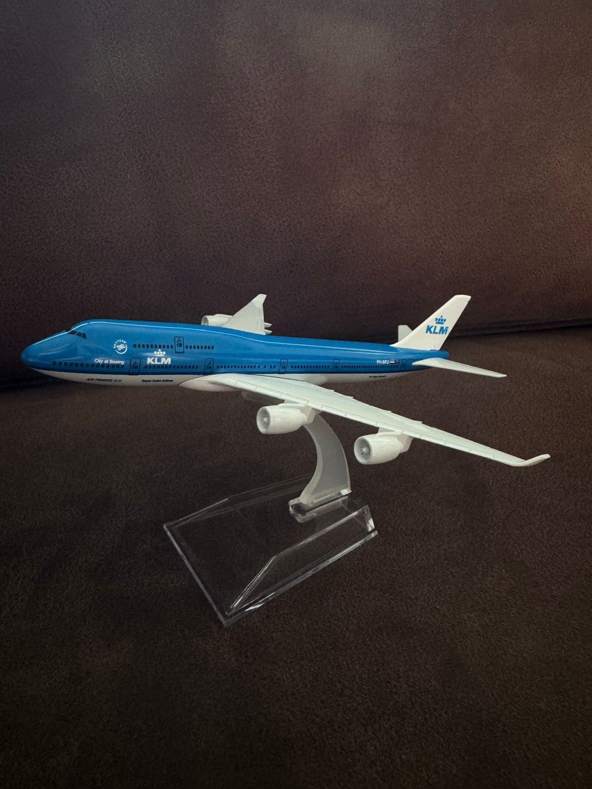 KLM Boeing 747 Schaalmodel | Metaal | 1/400, Overige merken, 1:200 of kleiner, Ophalen of Verzenden, Zo goed als nieuw