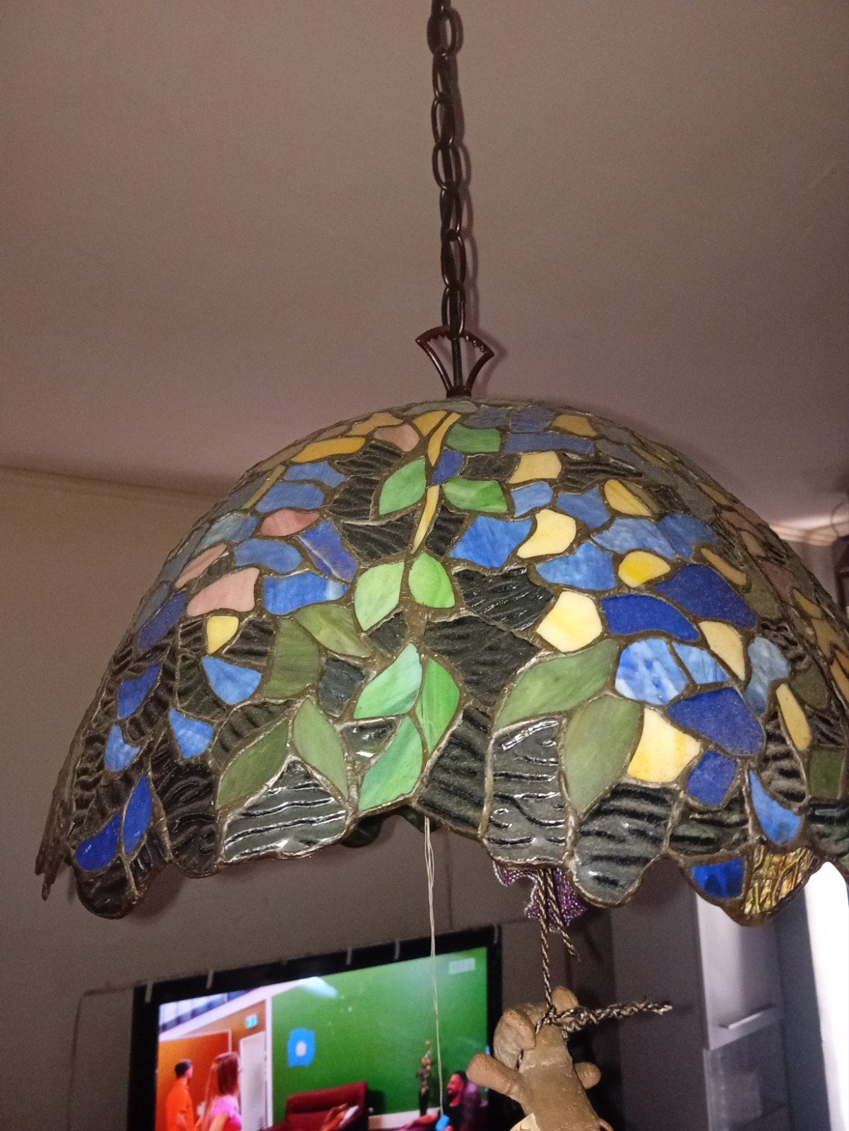 Tiffany plafond lamp, Ophalen of Verzenden