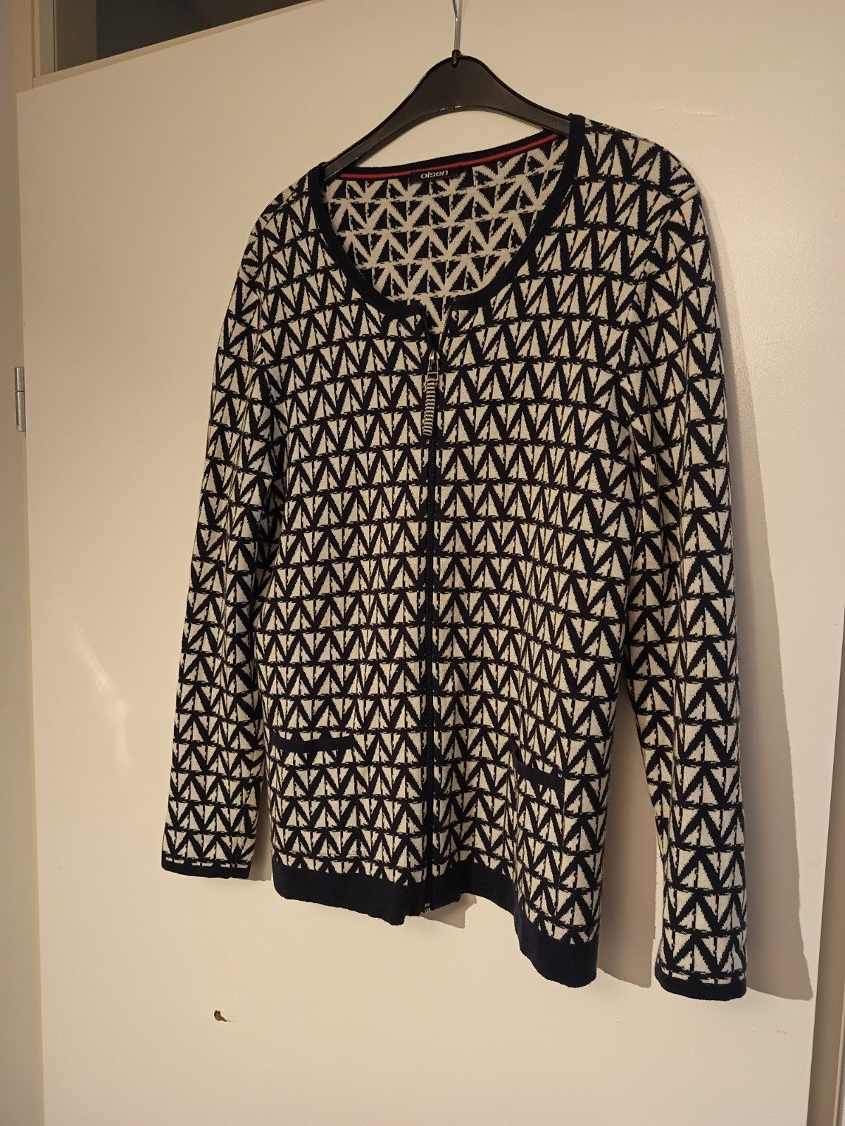 Olsen Fashion vest met rits, maat 42/44 (L), Zwart, Maat 42/44 (L), Zo goed als nieuw, Olsen Fashion