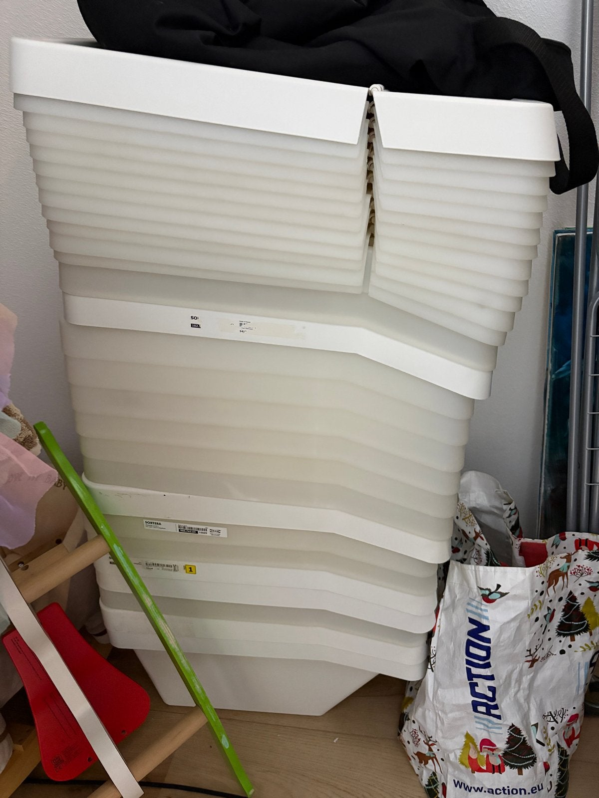 Grote partij Ikea Sortera 37L - mag weg voor een goed bod, Ophalen, Gebruikt, Kunststof, Minder dan 50 cm