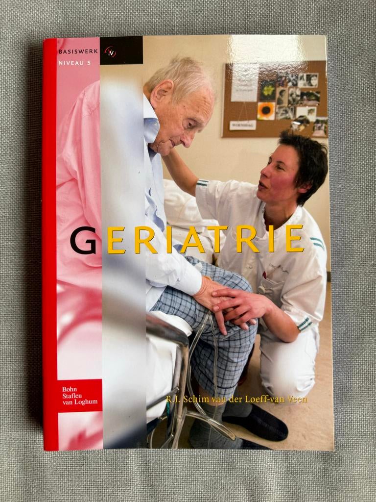 Geriatrie Basiswerk Niveau 5 HBO-studenten Verpleegkunde, Boeken, Studieboeken en Cursussen, Ophalen of Verzenden, Gamma, Zo goed als nieuw