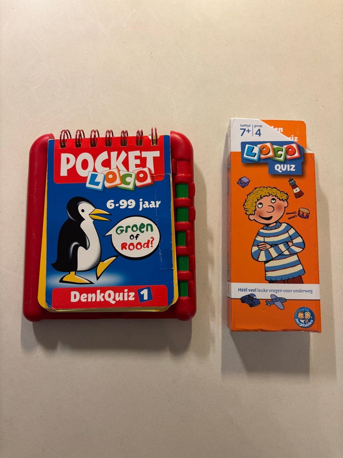Pocket Loco DenkQuiz 1 & Loco Quiz 7+4 jaar set!, Kinderen en Baby's, Ophalen of Verzenden, Gebruikt, Puzzelen