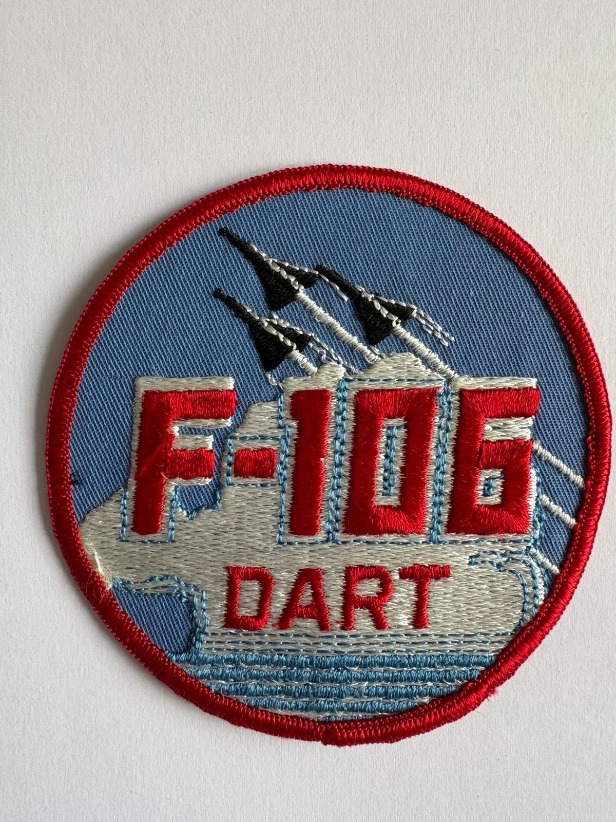 USAF F-106 Dart patch, Verzamelen, Ophalen of Verzenden, Luchtmacht, Nederland, Embleem of Badge