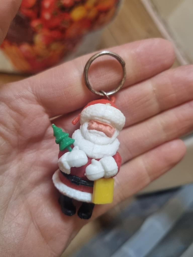 Vintage Kerdtman santa Claus sleutelhanger 1980, Diversen, Kerst, Ophalen, Kerst, M, M
