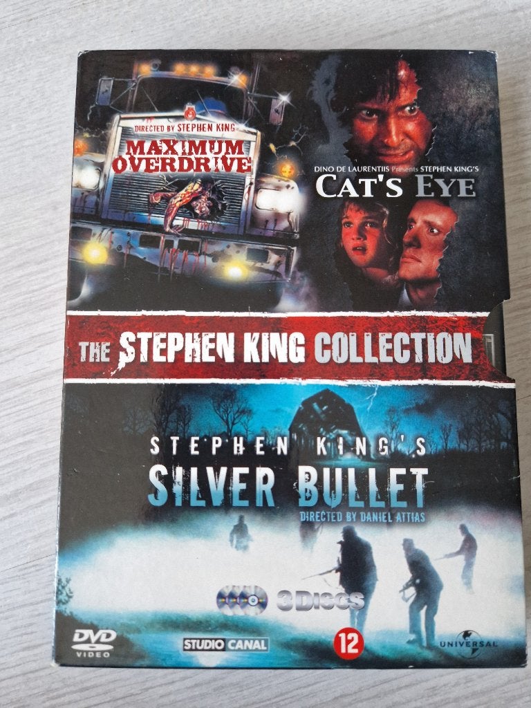 DVD Stephen King- Cat's Eye/Silver Bullit/Maximum Overdrive, Ophalen, Engels, Vanaf 16 jaar, Nederlands