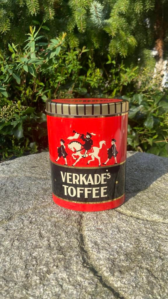 Vintage Verkade Toffee Blikje (ca. 1960-1970), Ophalen of Verzenden, Gebruikt, Overige, Verkade