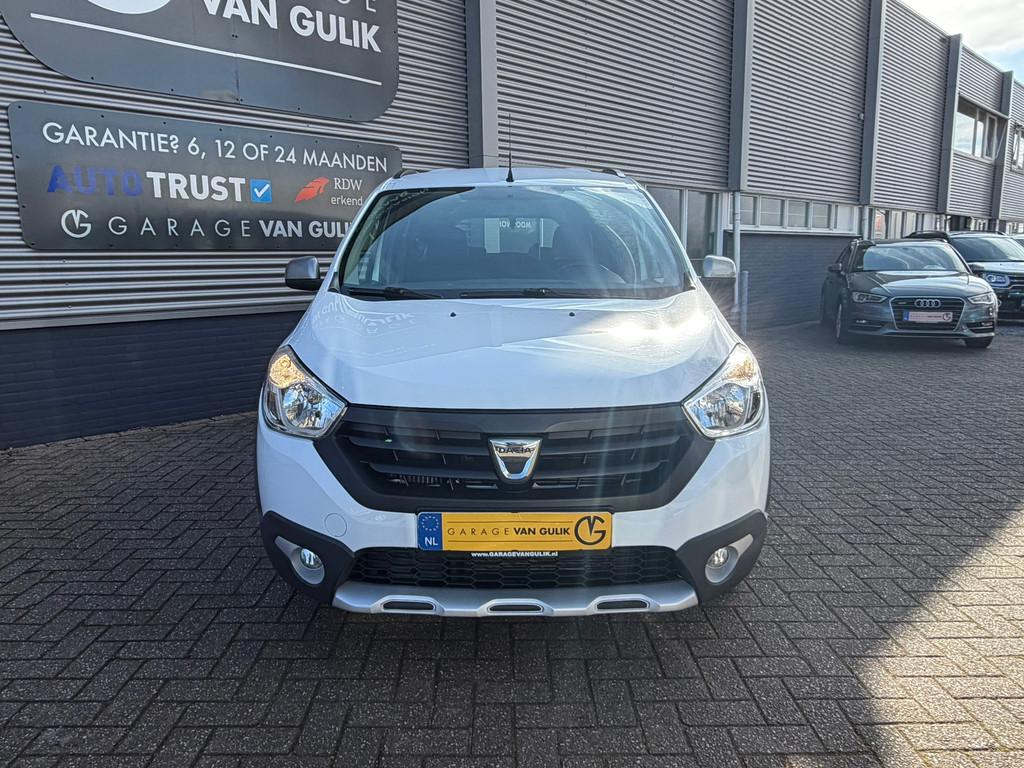 Dacia Lodgy 1.2 TCe Stepway 116PK 7Pers,Trekhaak,Navi,Airco,, Voorwielaandrijving, Euro 5, Stof, Gebruikt