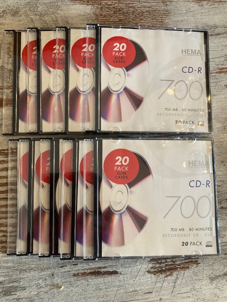 9 CD-R discs, Computers en Software, Beschrijfbare discs, Ophalen of Verzenden, Nieuw, Cd, HEMA