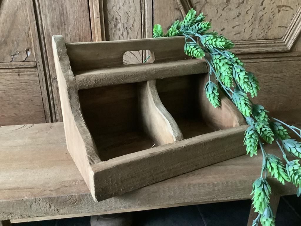 Nieuw Kleine teak houten gruttersbak, Ophalen of Verzenden, Nieuw, Hout