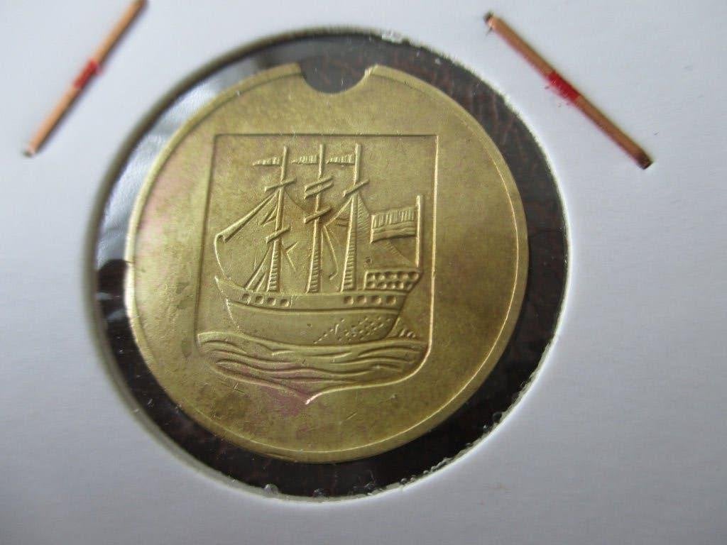 Gaspenning Schipluiden, Ophalen of Verzenden, Brons, Nederland