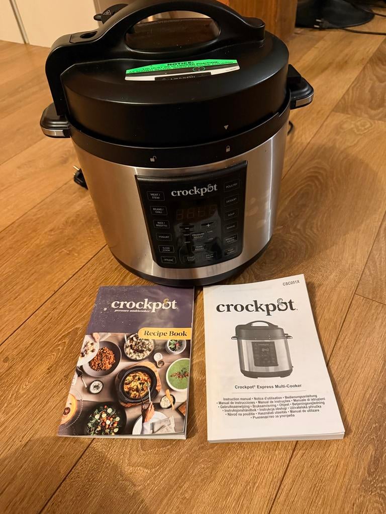 Crockpot Multi Cooker / Pressure Cooker met receptenboek, Ophalen, Zo goed als nieuw