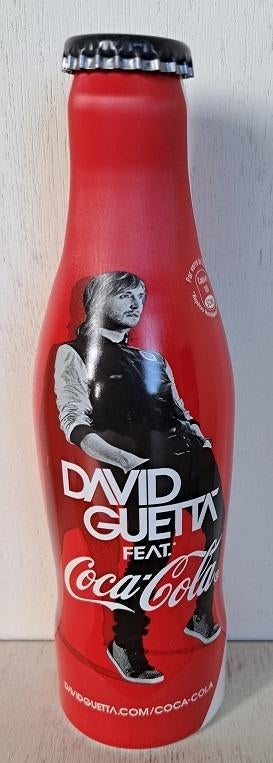 Coca-Cola Flesje Aluminium uit Frankrijk:  David Guetta  vol, Ophalen of Verzenden, Nieuw, Verpakking