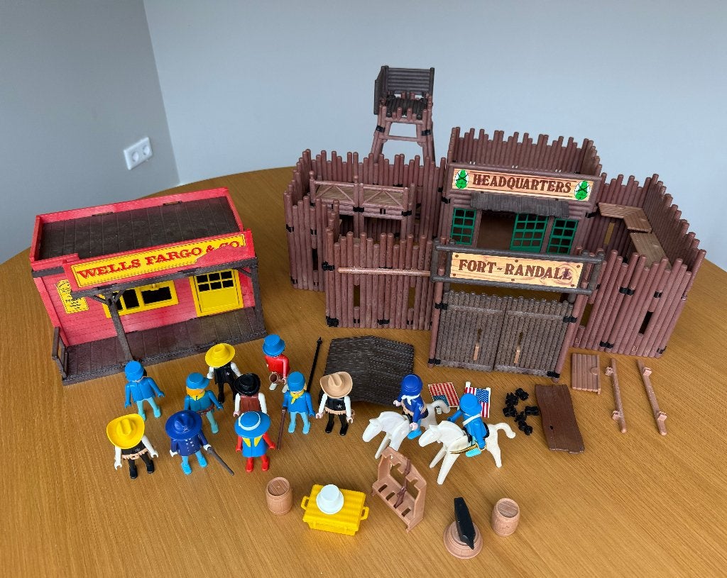 vintage Playmobil Western speelset uit de jaren 70/80! Fort, Kinderen en Baby's, Speelgoed | Playmobil, Gebruikt, Complete set