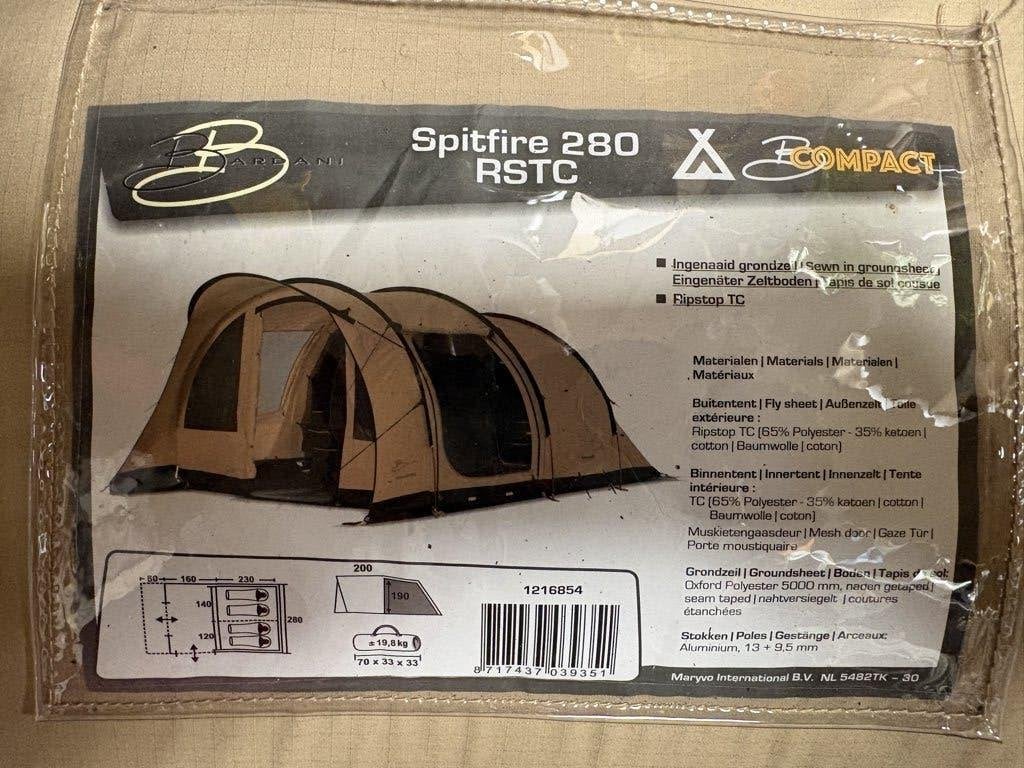 Bardani tent Spitfire 280 RSTC, Ophalen, Gebruikt, Tot en met 4