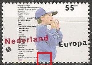 Europa No.1428 DRUKTOEVAL XXX. ADV. no.91 I., Verzenden, Na 1940, Postfris