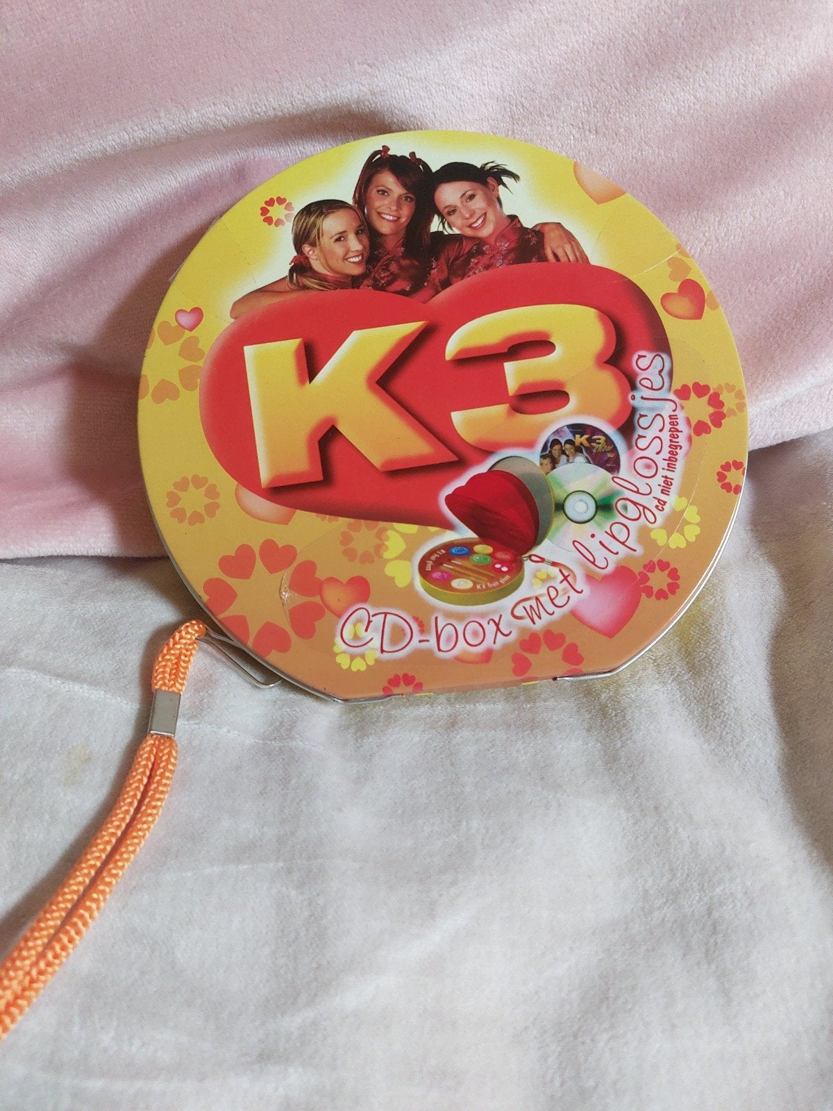 Zeldzame K3 CD-Box met Lipglossjes (Vintage Merchandise OG K, Ophalen of Verzenden
