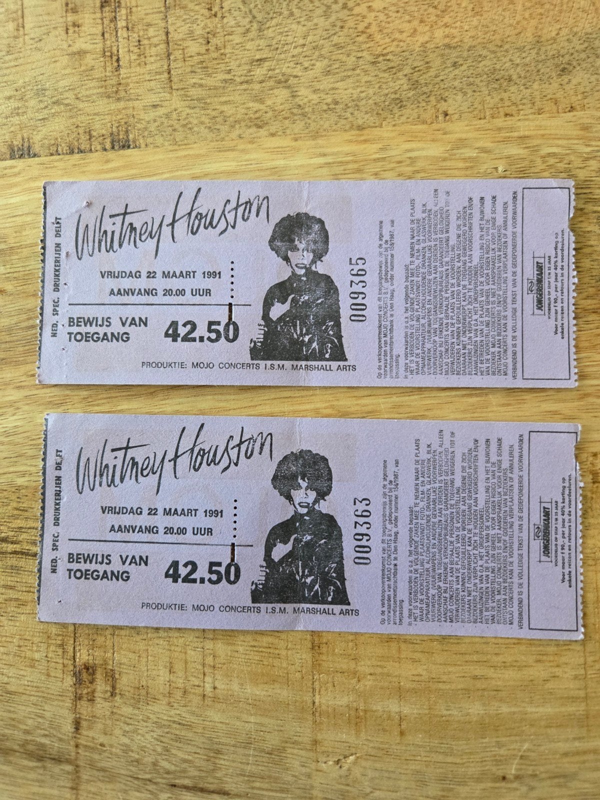 Whitney Houston, het verplaatste concert, 2 tickets, Tickets en Kaartjes, Twee personen