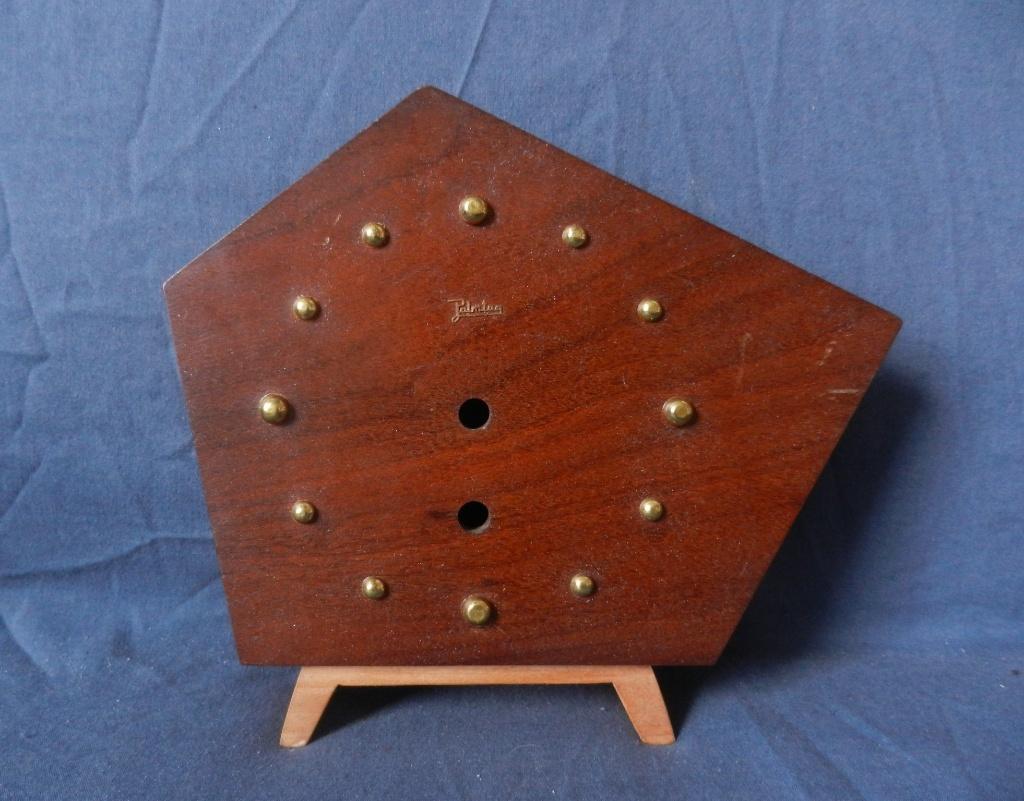 Houten pendulekast Jakob Palmtag Duitsland ca 1960 h 20,6 cm, Ophalen of Verzenden