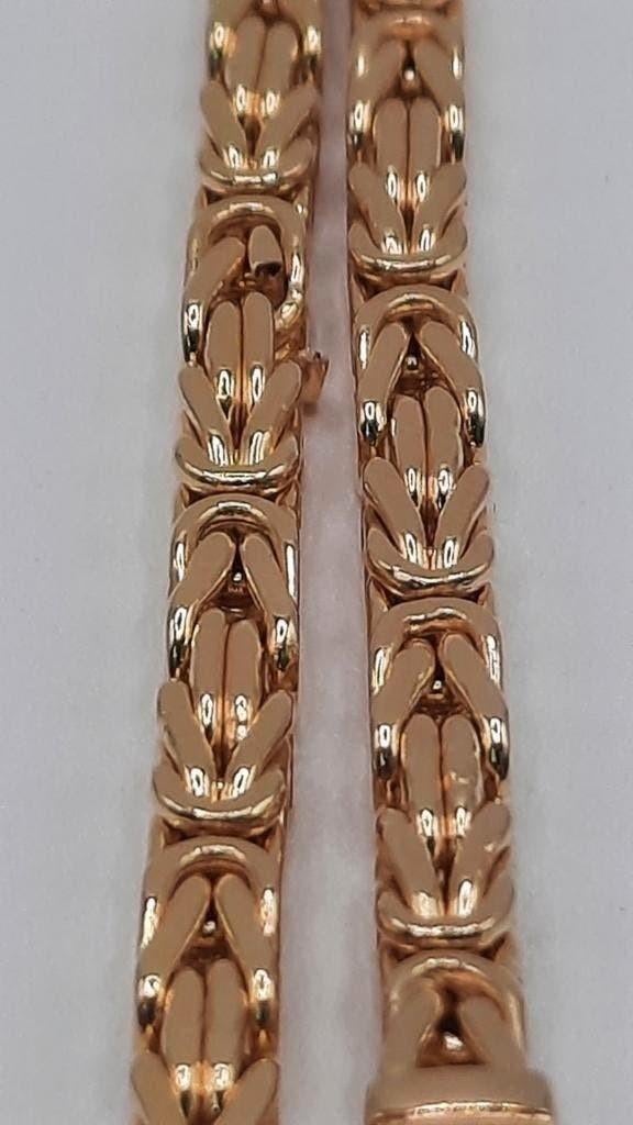 gouden Koningsketting 14kt, Www.bredajuwelier.nl, Nieuw, Ophalen of Verzenden, Www.bredajuwelier.nl