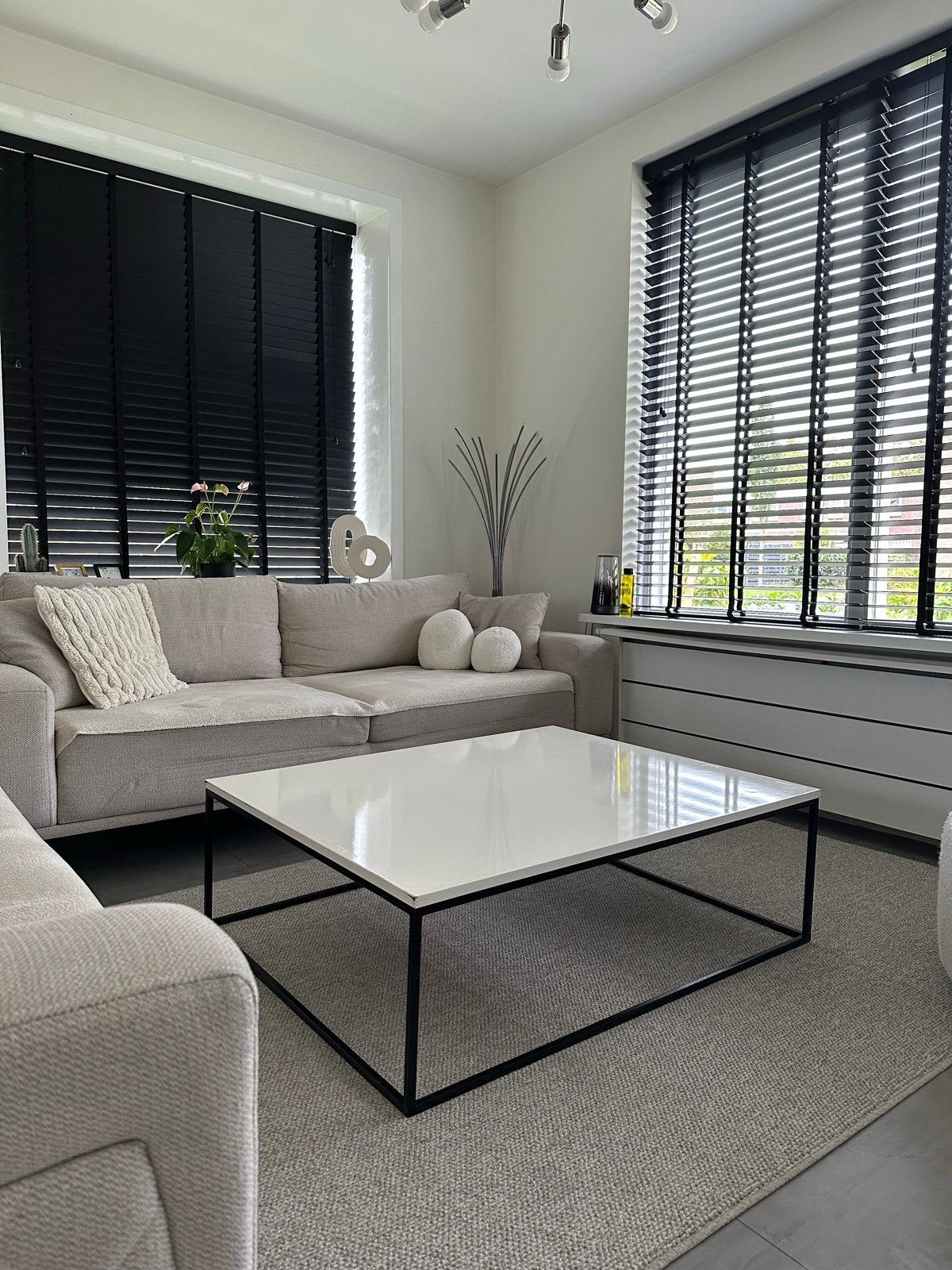 Salontafel 90x110 met bijpassende glasplaat, Ophalen, 100 tot 150 cm, 50 tot 100 cm, Rechthoekig