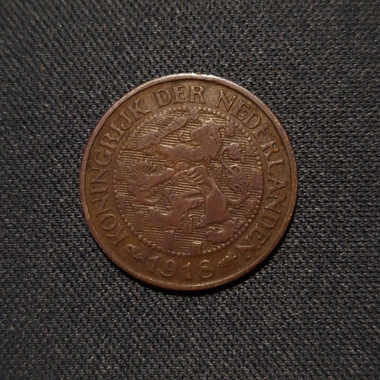 1 cent 1918, Postzegels en Munten, Munten | Nederland, Verzenden, Koningin Wilhelmina, 1 cent, Losse munt