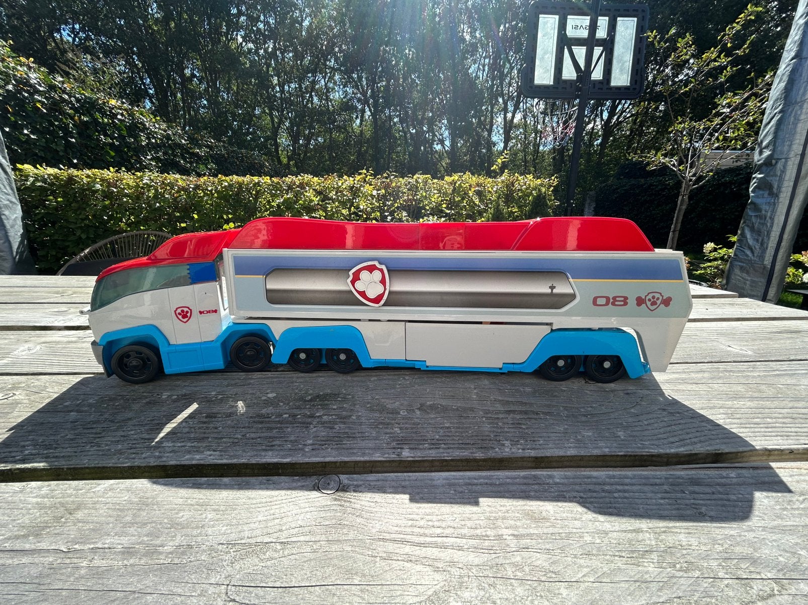Paw Patrol Truck inclusief Marshall, Chase, Rubble en Zuma, Ophalen, Gebruikt
