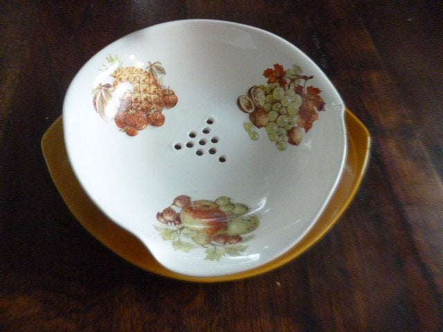 vintage fruittest art-deco Ø 20  cm nieuw, Overige typen, Nieuw, Ophalen of Verzenden, Glas